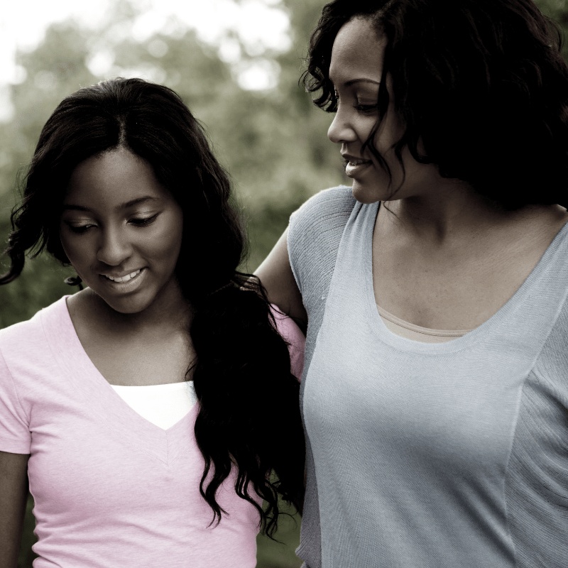 A Mother With Her Daughter